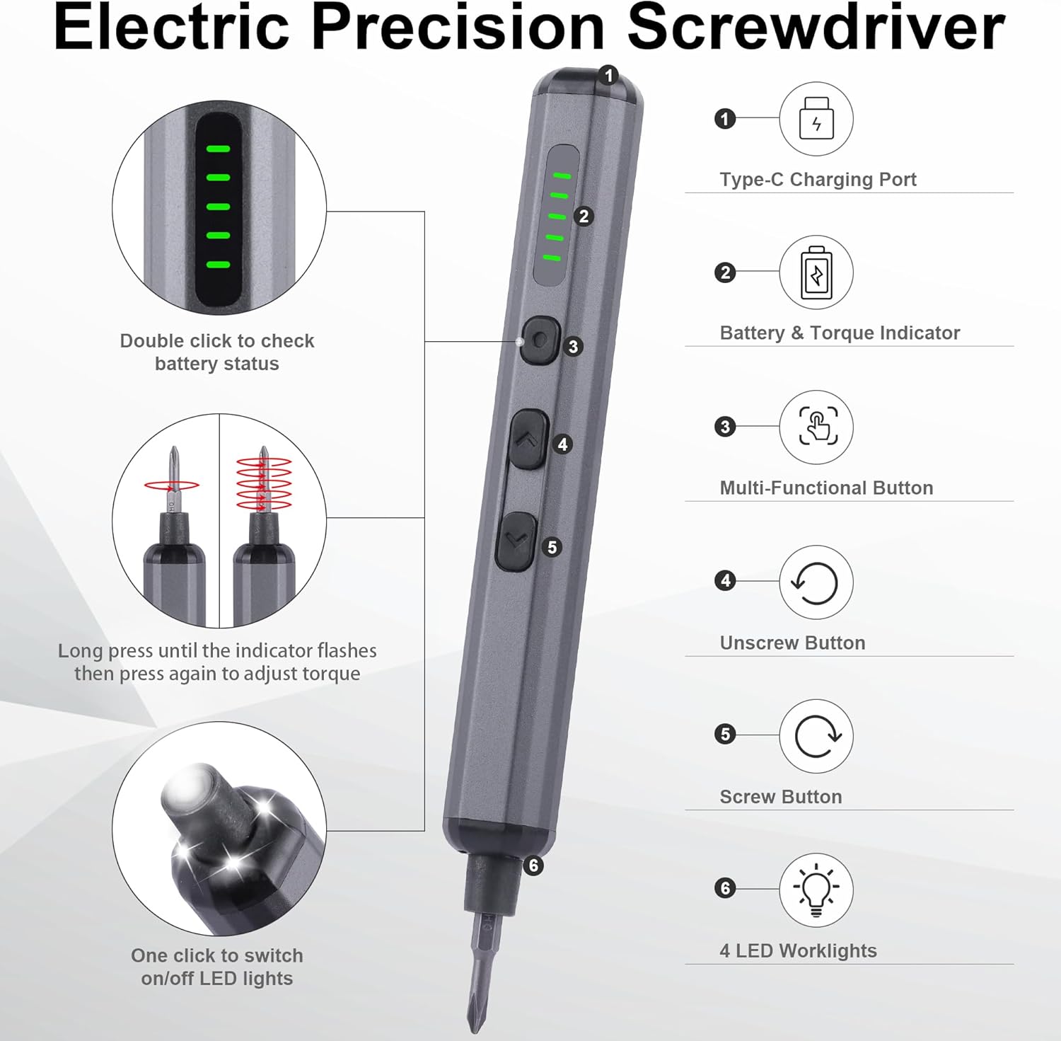 MINI 69-in-1 Mini Electric Precision Screwdriver Set